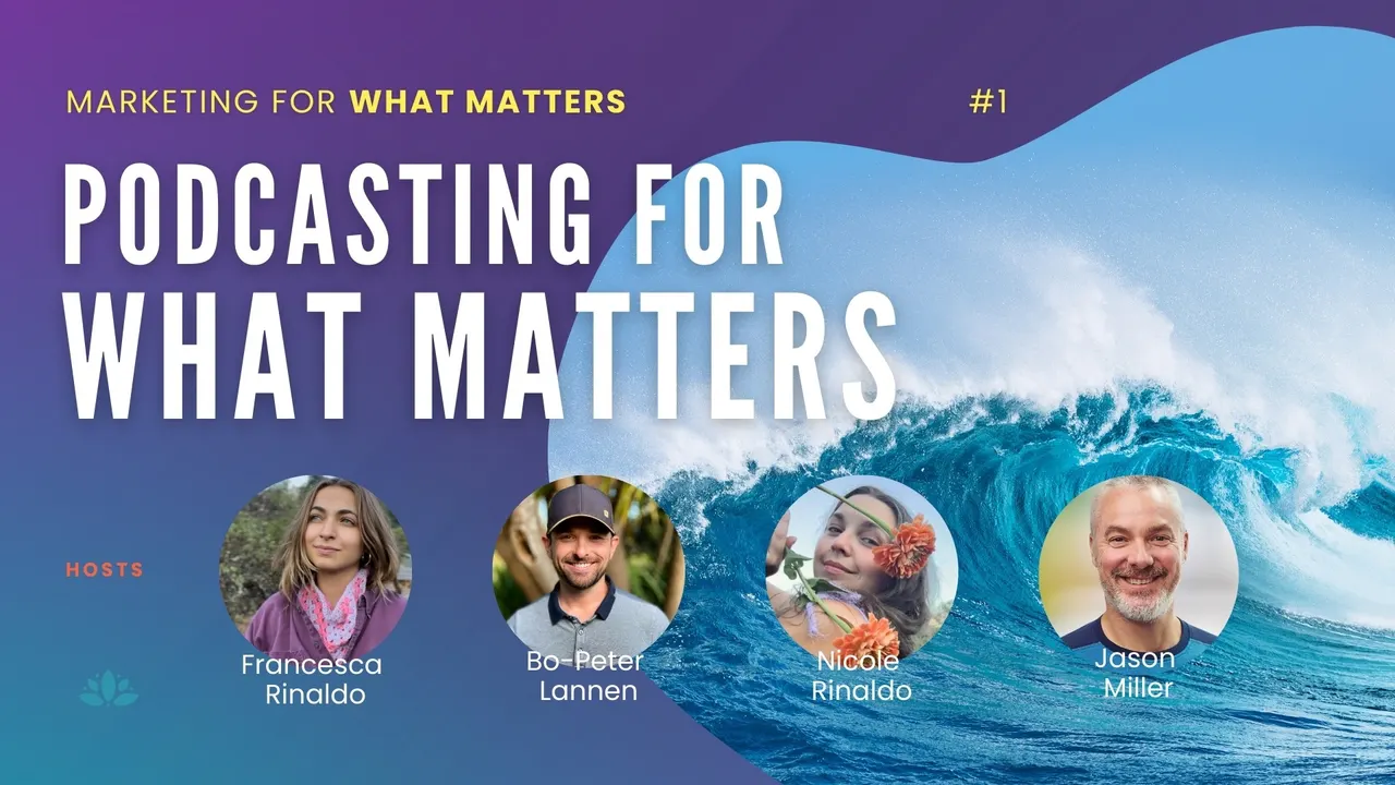 Cover art for episode 1: Podcasting for What Matters