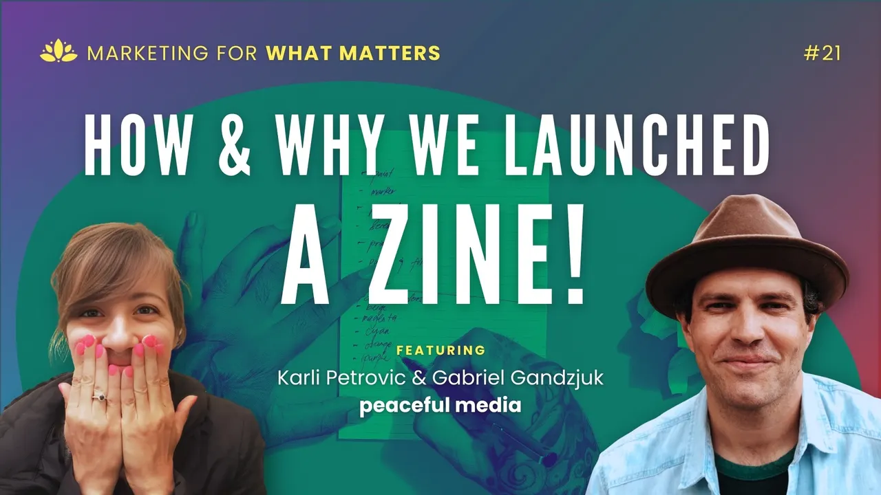 Cover art for episode 21: How and Why We Launched a Zine!