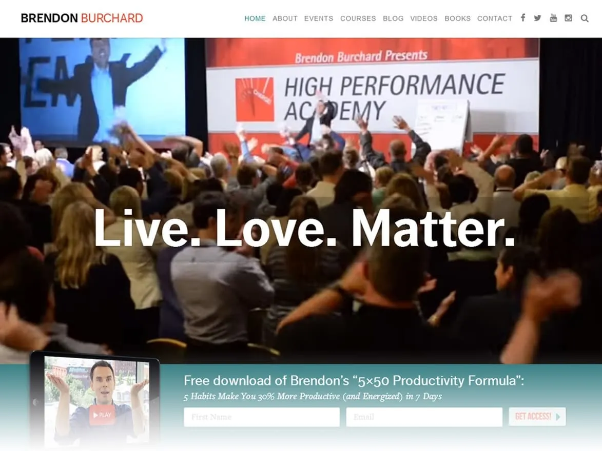 High Performance Academy masthead design