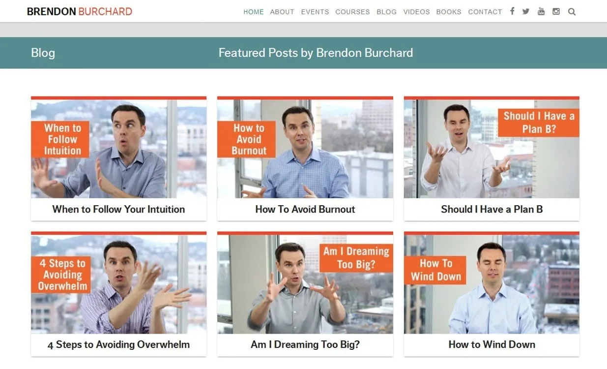 Featured-posts blog layout built for publishing volume