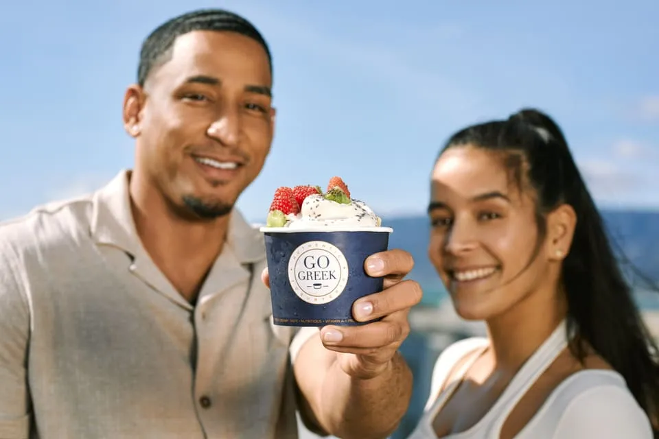 Go Greek Yogurt design work by Peaceful Media