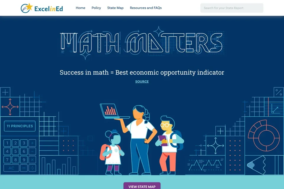 Math Matters design work by Peaceful Media