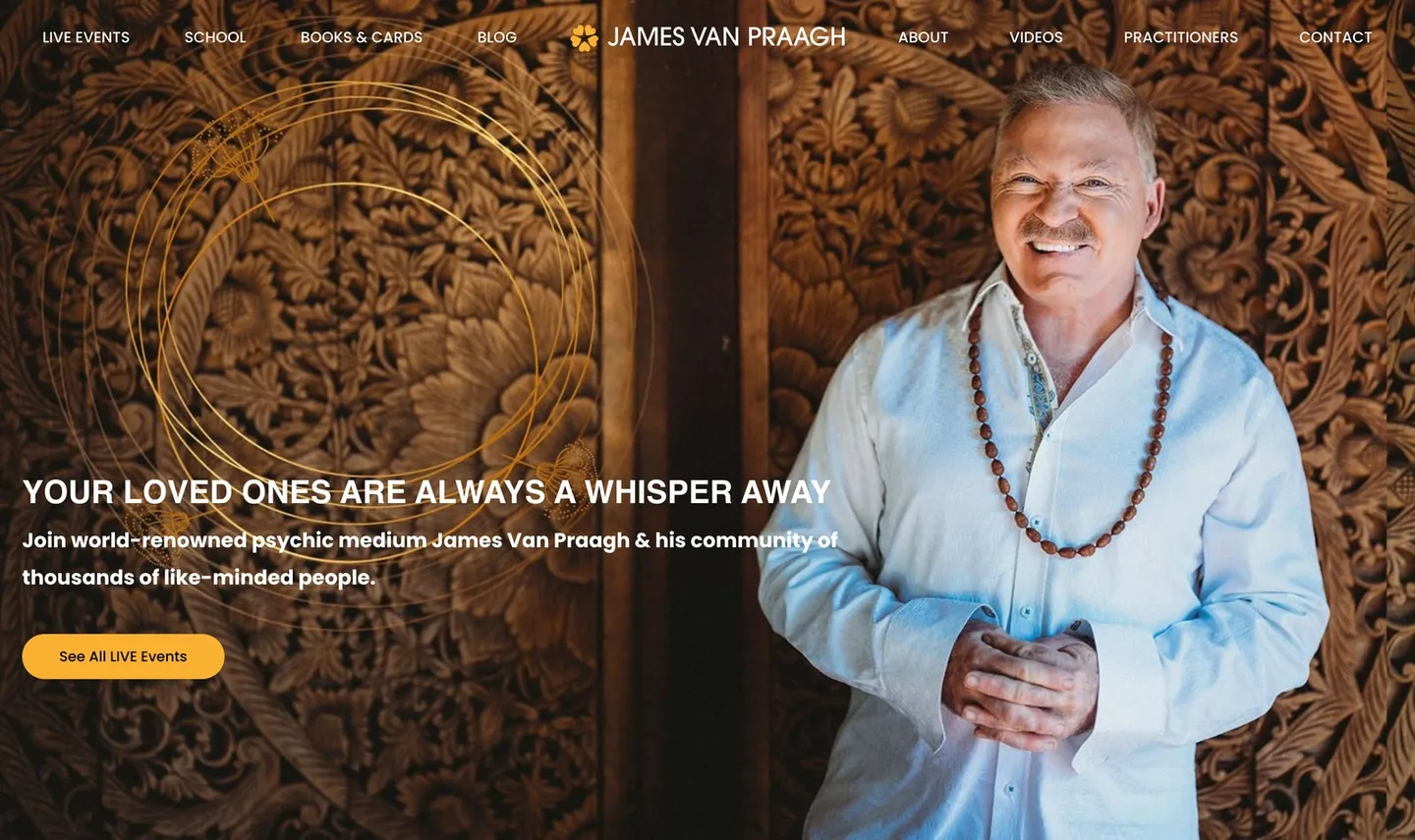 vanpraagh.com: "Your loved ones are always a whisper away"