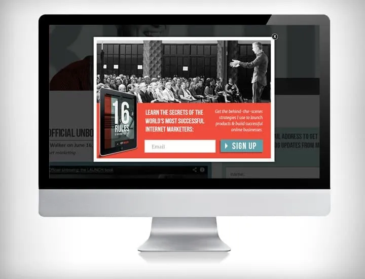Launch-ready homepage with email opt-in